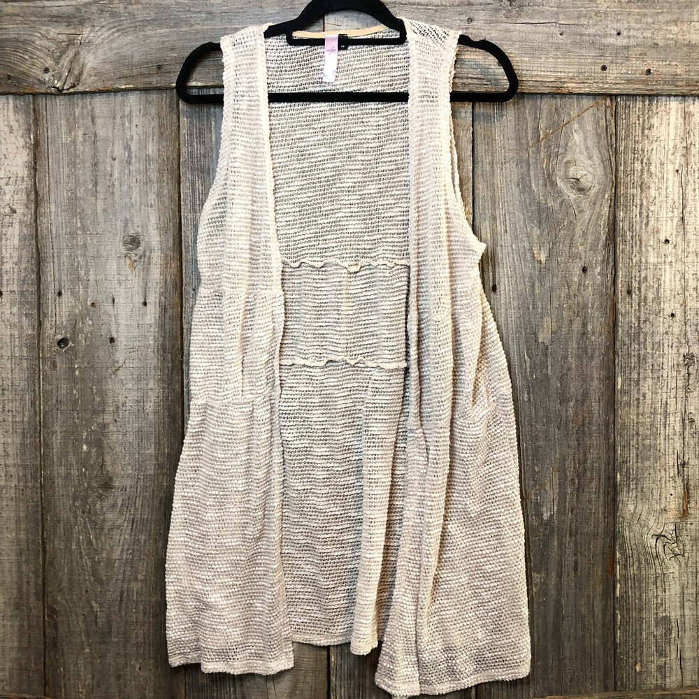 Alya Sweater Vest Cardigan BOHO medium